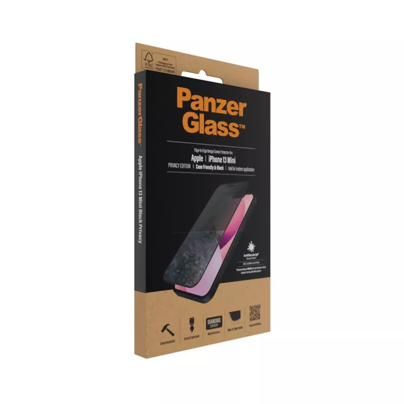 PanzerGlass Privacy Screen Protector Apple iPhone 13 Mini Edge-to-Edge antigraffio e antiurto