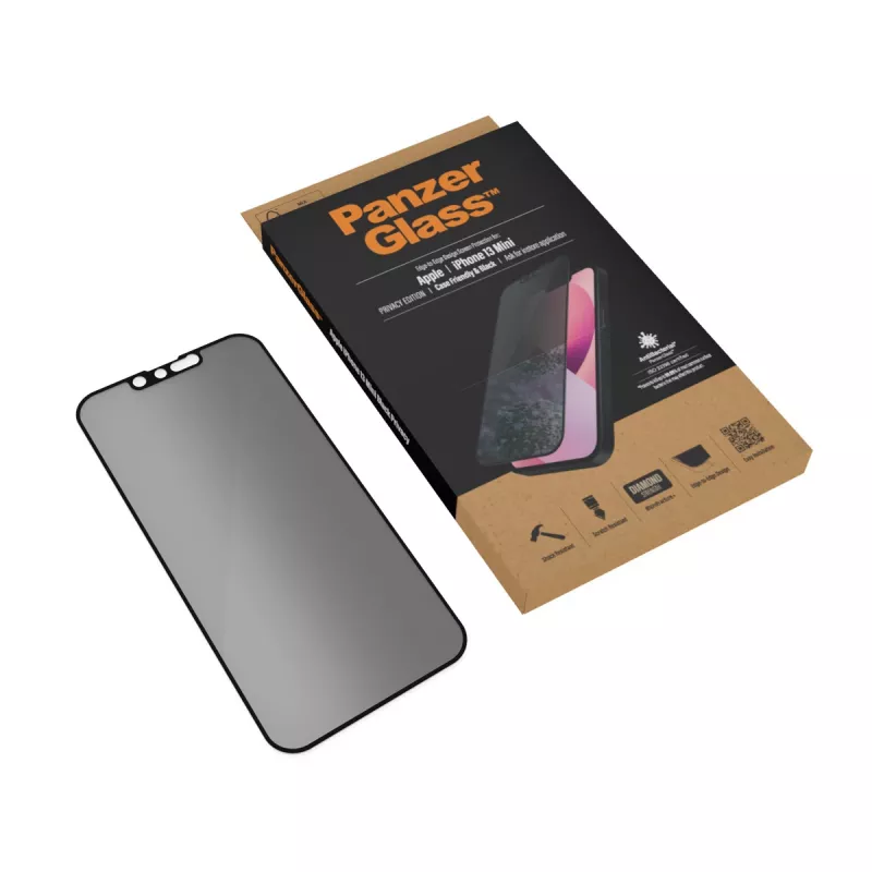 PanzerGlass Privacy Screen Protector Apple iPhone 13 Mini Edge-to-Edge antigraffio e antiurto