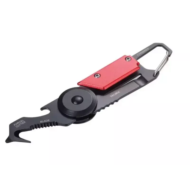 Portachiavi moschettone TROIKA KTL26-RD nero rosso
