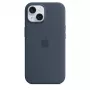 Custodia in silicone Apple iPhone 15 MagSafe Storm Blue