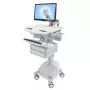 Carrello multimediale Ergotron StyleView grigio alluminio bianco