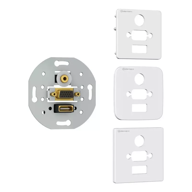 Presa di connessione HDMI VGA 3,5 mm Kindermann 7456000586