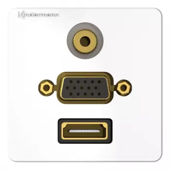 Presa di connessione HDMI VGA 3,5 mm Kindermann 7456000586