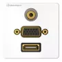 Presa di connessione HDMI VGA 3,5 mm Kindermann 7456000586