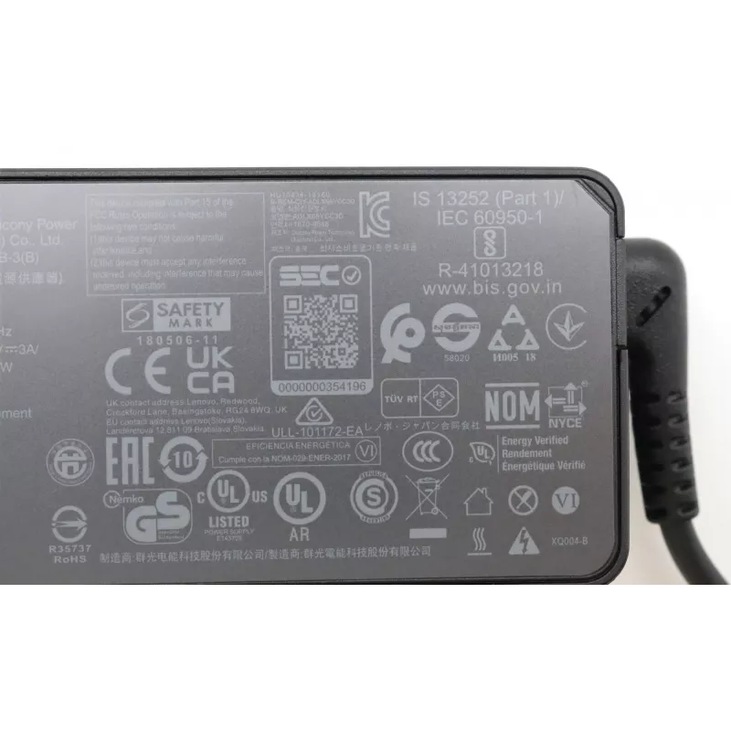 Alimentatore Lenovo 5A11E21011 per interni 45 W nero