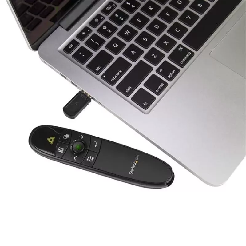 StarTech.com telecomando wireless per presentazioni con puntatore laser verde - portata 27 m