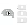 Presa di connessione RJ-45 Kindermann 7456000523 grigio bianco
