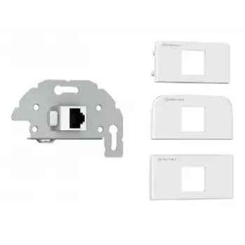 Presa di connessione RJ-45 Kindermann 7456000523 grigio bianco