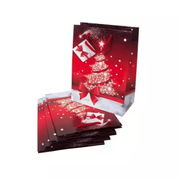 Shopper in carta Sigel GT023 rosso bianco