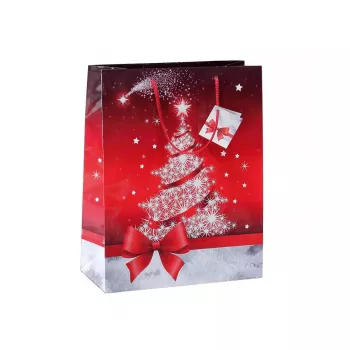 Shopper in carta Sigel GT023 rosso bianco