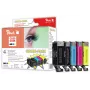 Peach PI100-140 Cartuccia d'inchiostro 5 pz. Compatibile nero, ciano, nero foto, giallo
