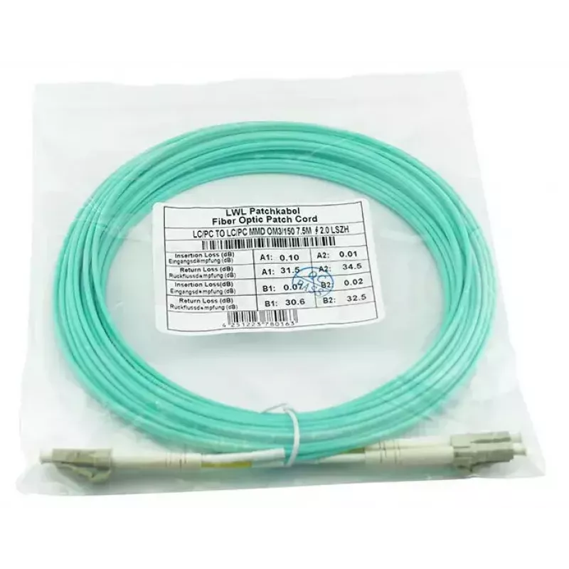 BlueOptics BK840A cavo in fibra ottica InfiniBand 5 m LC aqua OM3