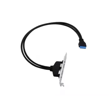 Conceptronic EMRICK11B connettore femmina 19 poli su connettore femmina dual USB-A adattatore USB 3.0