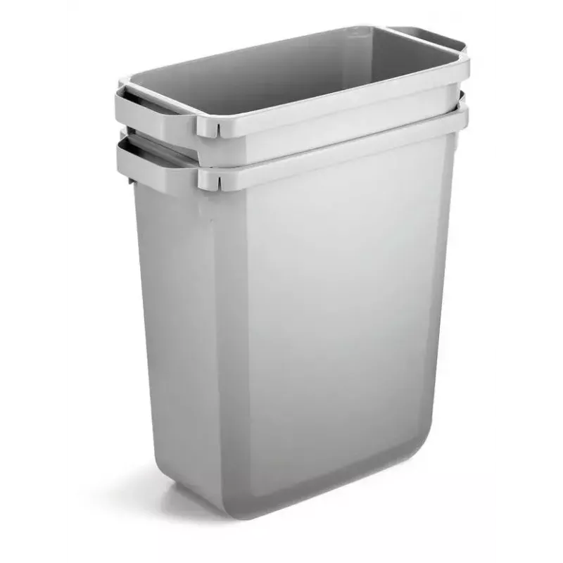 Contenitore per rifiuti Durable 1800503050 rettangolare plastica grigio larghezza 590 mm profondità 282 mm altezza 600 mm