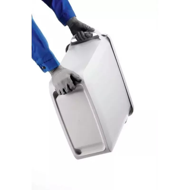 Contenitore per rifiuti Durable 1800503050 rettangolare plastica grigio larghezza 590 mm profondità 282 mm altezza 600 mm