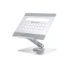 Conceptronic DONN27G, supporto per laptop, argento, alluminio, 360°, USB 3.2 Gen 1 (3.1 Gen 1) Type-C, 5000 Mbit/s