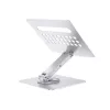 Conceptronic DONN27G, supporto per laptop, argento, alluminio, 360°, USB 3.2 Gen 1 (3.1 Gen 1) Type-C, 5000 Mbit/s