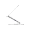 Conceptronic DONN27G, supporto per laptop, argento, alluminio, 360°, USB 3.2 Gen 1 (3.1 Gen 1) Type-C, 5000 Mbit/s