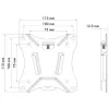 Supporto a parete Schwaiger LWHF2725 513 nero