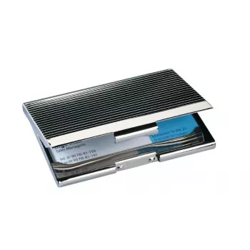 Porta biglietti da visita Sigel VZ130 cromo nero