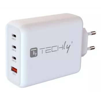 Techly IPW-PD140W-WH caricabatterie mobile powerbank, smartphone, tablet, universale bianco AC ricarica rapida uso interno