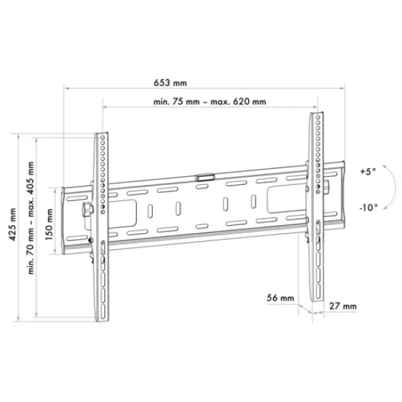 Supporto per montaggio su palo Schwaiger LWHT7050 513 nero