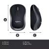 Mouse Logitech M185 Swift Wireless grigio