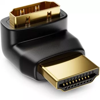 Techly Adattatore HDMI M / F angolare L IADAP HDMI-L, HDMI, HDMI, nero