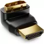 Techly Adattatore HDMI M / F angolare L IADAP HDMI-L, HDMI, HDMI, nero