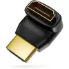 Techly Adattatore HDMI M / F angolare L IADAP HDMI-L, HDMI, HDMI, nero