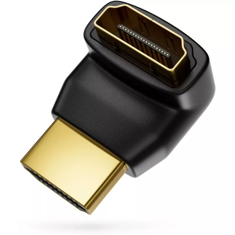 Techly Adattatore HDMI M / F angolare L IADAP HDMI-L, HDMI, HDMI, nero