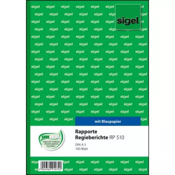 Modulo commerciale Sigel RP510 verde A5 100 fogli
