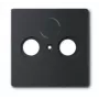 Busch-Jaeger 1743-885 placca di copertura per prese antenna con 2 connessioni, nero