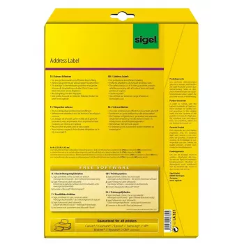 Etichette non adesive Sigel LA321