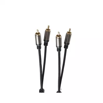 Cavo audio ShiverPeaks BS20-41155 1,5 m 2xRCA nero