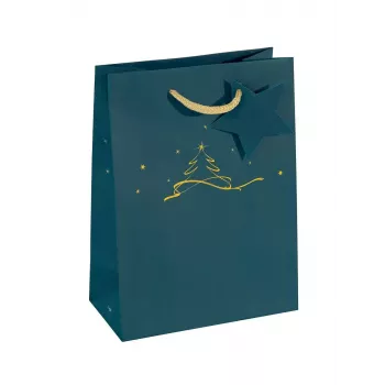 Sacchetto regalo Sigel GT035 blu 170x90x230 mm