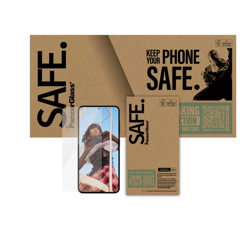 PanzerGlass SAFE. by ® Protezione display Samsung Galaxy S25 | S24 | Ultra-Wide Fit