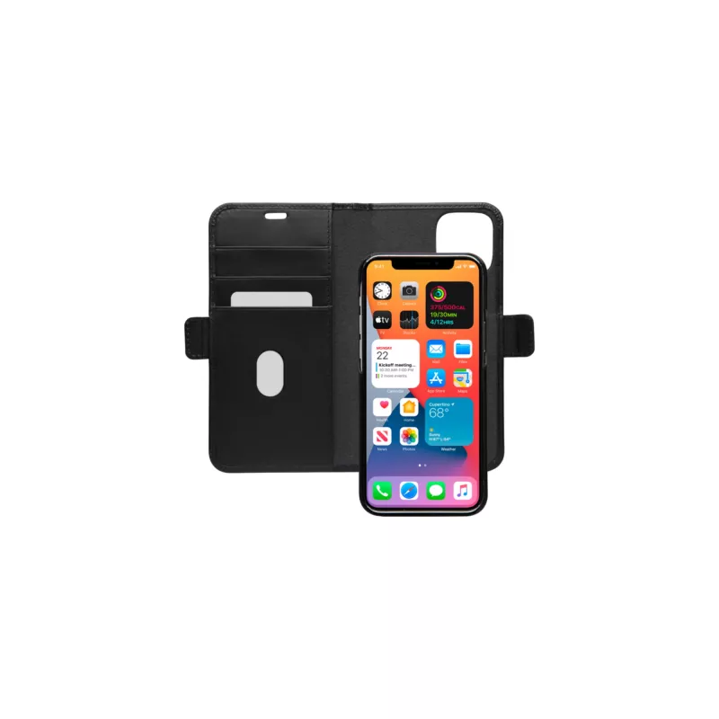 Custodia portafoglio dbramante1928 Lynge iPhone 12/12 Pro 6,1 pollici nero
