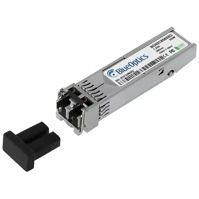 Ricetrasmettitore SFP in fibra ottica BlueOptics J4858D-BO, 1250 Mbit/s, 850 nm, argento