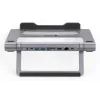 Techly ICA-NTB-DOCK91 con filo USB 3.2 Gen 1 (3.1 Gen 1) Type-C argento