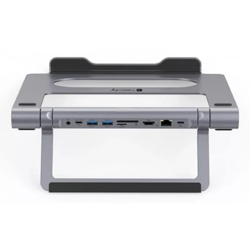 Techly ICA-NTB-DOCK91 con filo USB 3.2 Gen 1 (3.1 Gen 1) Type-C argento