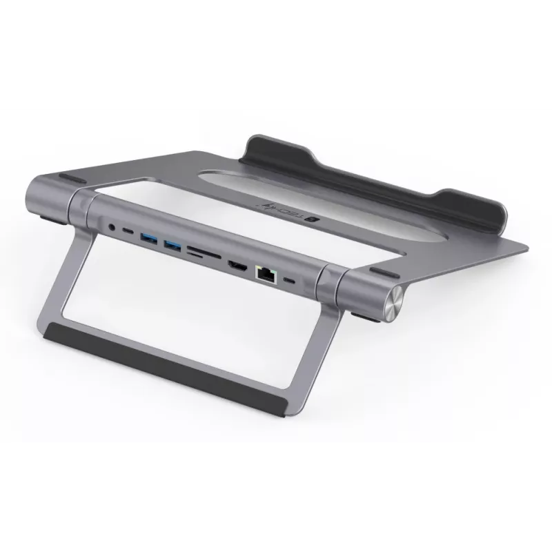 Techly ICA-NTB-DOCK91 con filo USB 3.2 Gen 1 (3.1 Gen 1) Type-C argento