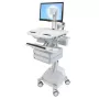Carrello multimediale Ergotron StyleView alluminio grigio bianco