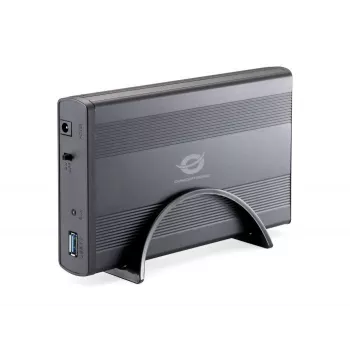 Conceptronic case per hard disk da 3,5 pollici USB 3.0, box HDD, 3,5 pollici, Serial ATA, Serial ATA II, 4,8 Gbit/s, connettività USB, grafite