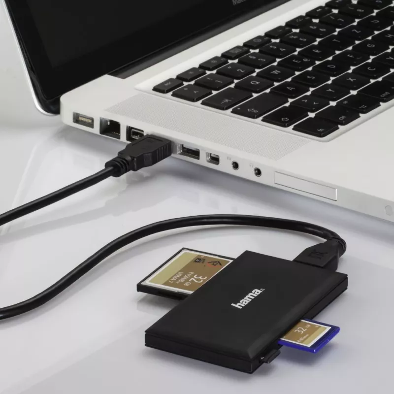 Lettore di schede Hama 00181018 USB 3.2 Gen 1 (3.1 Gen 1) Type-A nero