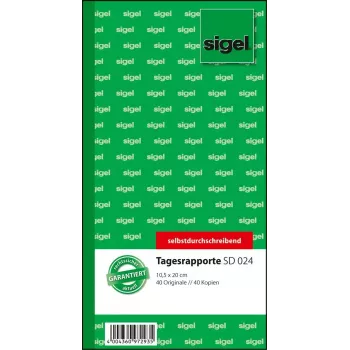 Carta per registro di cassa Sigel SD024
