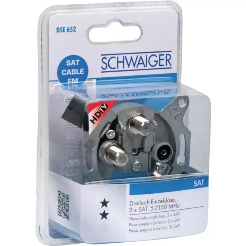 Presa antenna SAT TV Radio Schwaiger DSE652 531