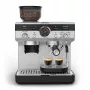Macchina per espresso KRUPS XP801T semiautomatica con macinacaffè integrato, serbatoio acqua 3 litri, erogazione 2 tazze, nero/acciaio inox
