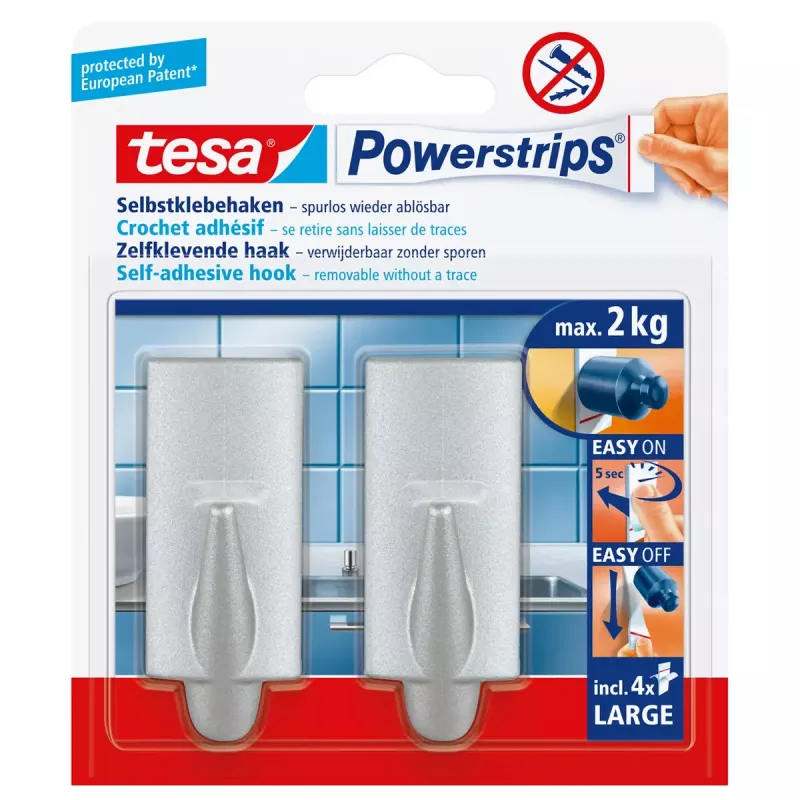 Gancio universale TESA Powerstrips Hooks Large TREND