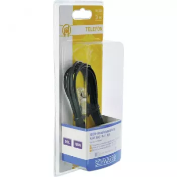 Cavo di rete Schwaiger 3,0 m RJ-11 - RJ-45 3 m nero